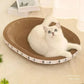 Corrugated Cat Scratcher | Cat Scrapers Round Oval Grinding Claw Toys | Wear-Resistant Cat Bed