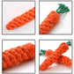 Dog Toy Bite-Resistant | Puppy Chew Toys Carrot Shape | Durable Cleaning Teeth