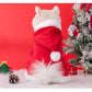 Christmas Dog Clothes | Warm Cat Hooded Cloak | Comfortable Xmas Pet Cape