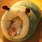 Winter Warm Pet Bed | Soft Cozy Cat Cave | Kitten House Nest Sleep Bag