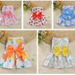 Floral Princess Dog Dress | Spring Summer Pet Clothes | Printed Puppy Skirt