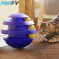 3 Layers Cat Toy | Interactive Tower Turntable Toys | Kitten Ball Training Tumbler