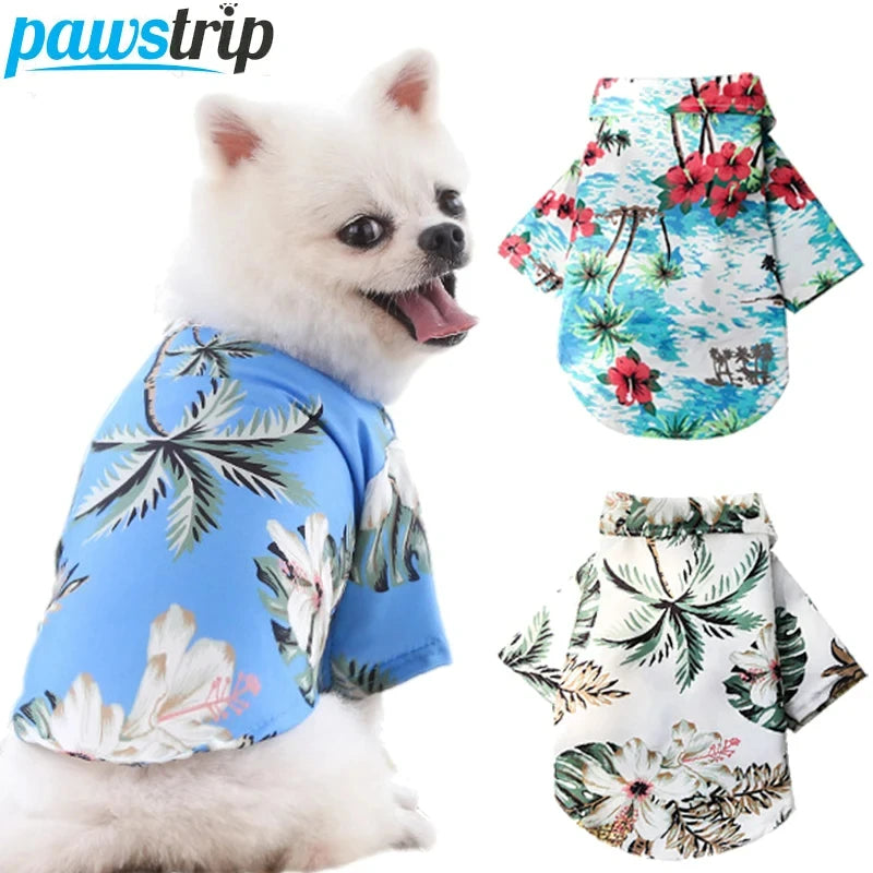 Hawaiian Style Dog Shirt | Summer Pet Clothes | Puppy Clothing Outfits