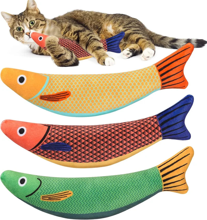 Cat Toy Catnip | 3D Simulation Fish Kitten Toys | Interactive Cat Chew Bite Plush Toys