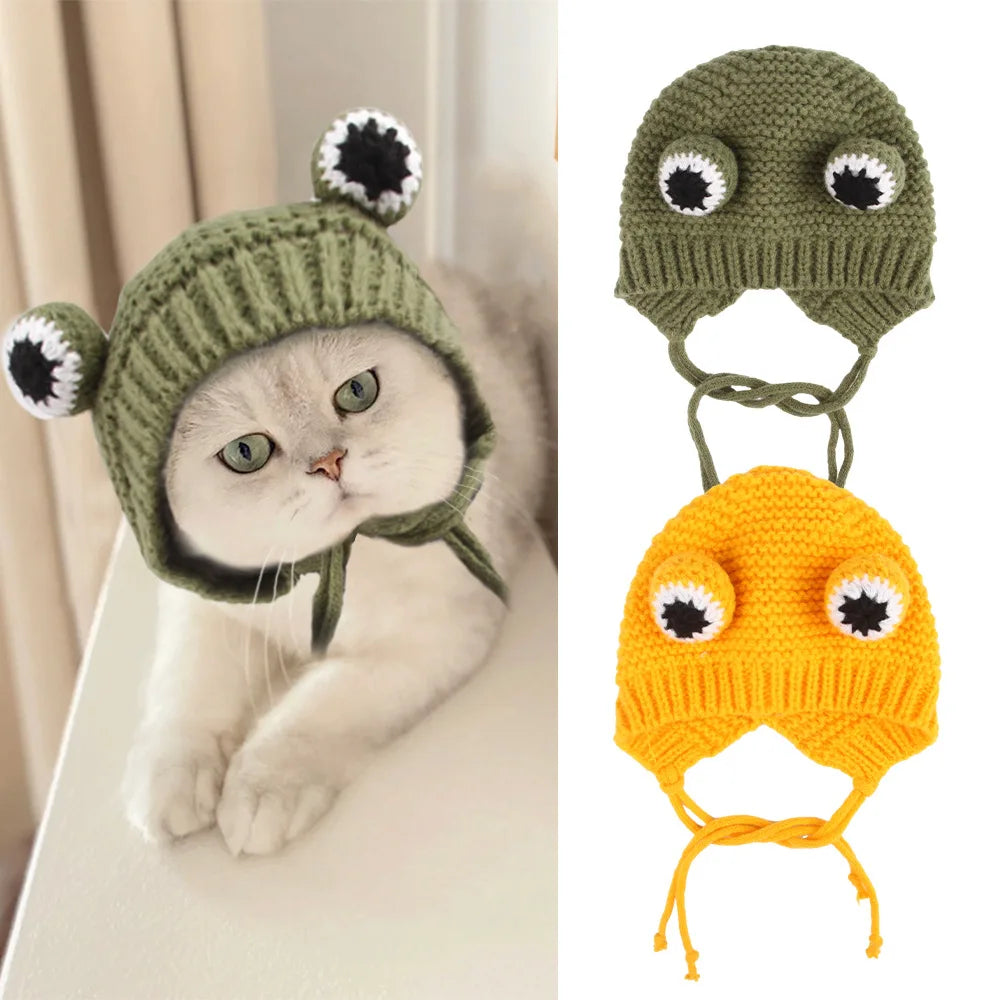 Cat Costume Cute | Frog Kitten Wig Hat | Pet Cosplay Clothes Cap