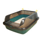 Anti-Splash Cat Litter Box | Semi-Closed Cat Bedpan with Scoop | Sandbox Cat Tray