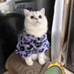 Leopard Print Winter Cat Clothes | Kitten Pet 2-Legged Thickened Warm Soft Lining