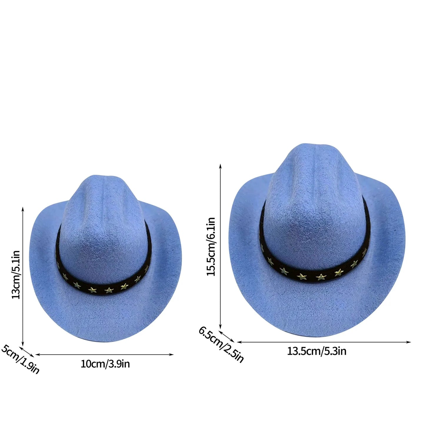 Pet Cowboy Hat | Cat Adjustable Caps | Kitten Western Headwear