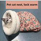 Comfortable Cat Sleeping Bag | Soft Kitten Bed | Warm Closed Pet Bed