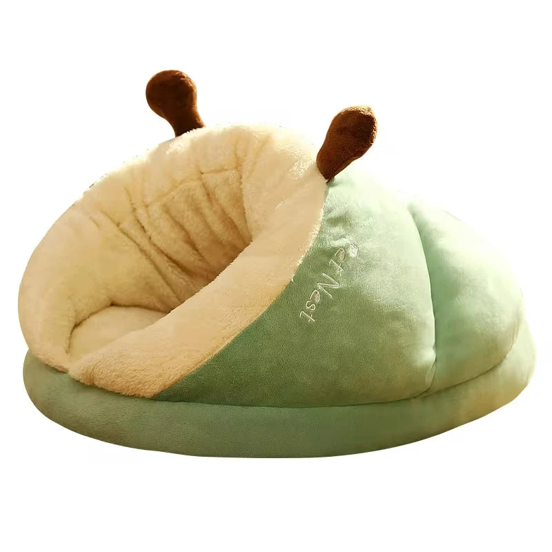 Winter Warm Pet Bed | Soft Cozy Cat Cave | Kitten House Nest Sleep Bag