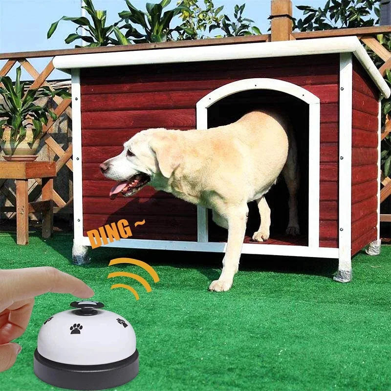 Pet Bell Training | Interactive Dog Toy | Small Cat Bells Footprint Ring Trainer Feeding Reminder