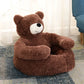 Semi-Enclosed Bear Pet Dog Bed | Ultra Soft Cat Bed | Detachable Plush Puppy Bed