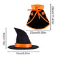 Halloween Cat Costume | Pet Cape and Witch Hat | Kitten Cloak Pumpkin Pattern