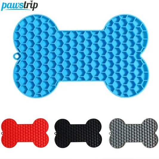 Silicone Dog Lick Mat | Dog Feeder for Small Dogs Cats | Puppy Anti-Choking Food Plate