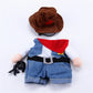 Pet Cowboy Costume | Cat Jeans Hoodie Shirts | Kitthen Jumpsuit Clothing