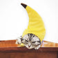 Funny Pet Costume | Cat Banana Cap | Cute Kitten Halloween Hat