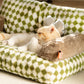 Soft Cat Bed Sofa | Washable Pet Cat Nest | Kitten Plush Bed Basket