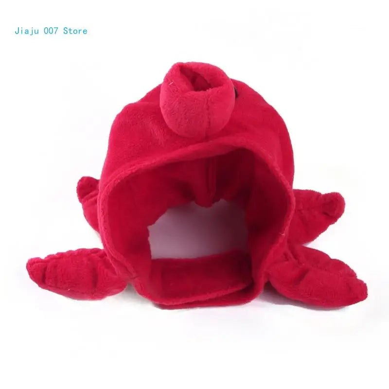 Pet Octopus Shaped Hat | Cat Headwear Accessories | Kitten Red Costume