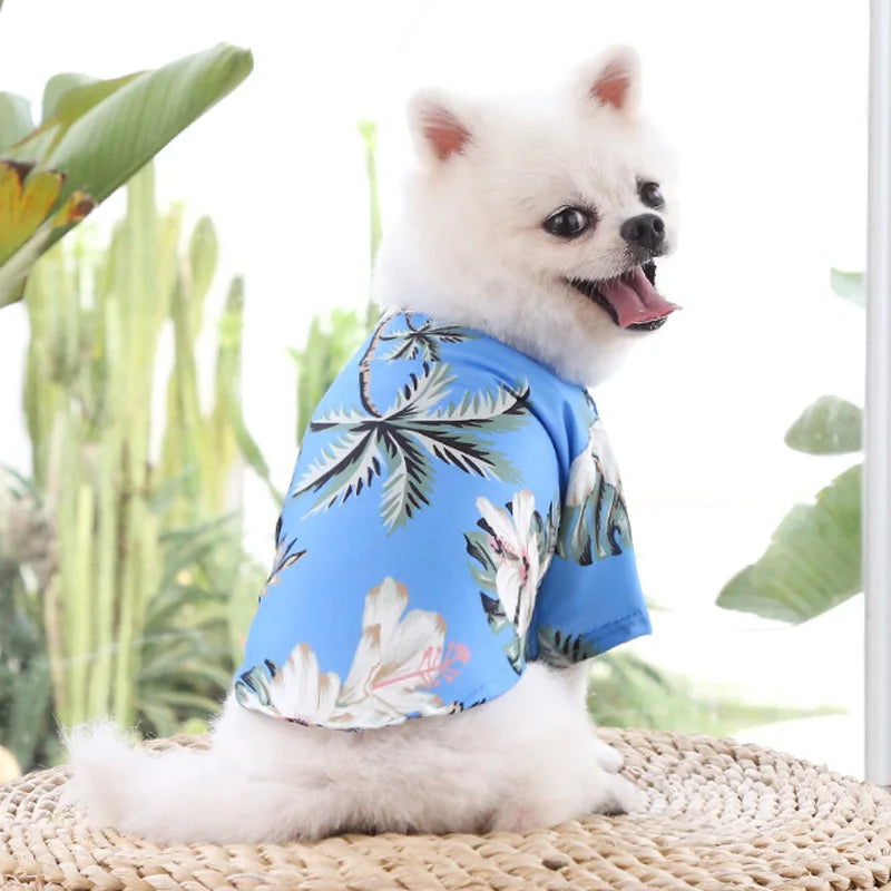 Hawaiian Style Dog Shirt | Summer Pet Dog Clothes | Puppy Clothing Outfits