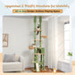 Cactus Cat Tree | Floor-to-Ceiling Kitten Tower | 7-Tiers Pet Climbing Tree with Cozy Hammocks