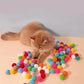 Plush Ball Shooting Gun Cat Toys | Interactive Kittens Mini Pompoms Launcher