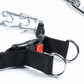 Stimulating Training Dog Collar | Detachable Stainless Steel Metal Collar with Rubber Tips