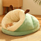 Winter Warm Pet Bed | Soft Cozy Cat Cave | Kitten House Nest Sleep Bag