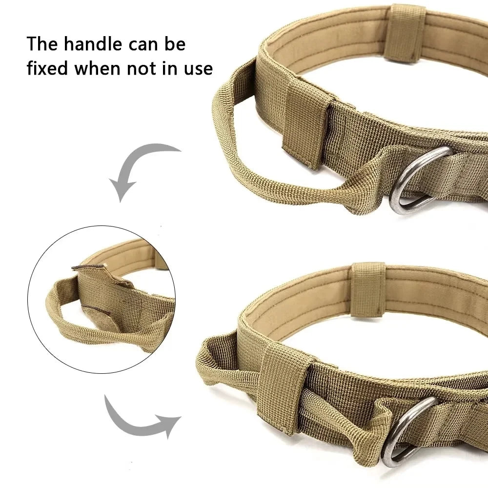 Tactical Leash for Dogs | Military Adjustable Tactical Puppy Collar | Pet Walking Training