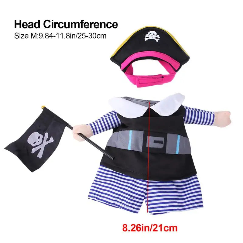 Cat Pirate Costume | Kitten Cosplay Party Suit | Pet Halloween Apparel