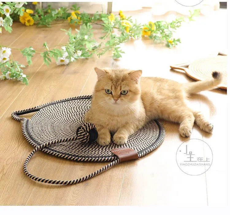 Cotton Rope Cat Scratching Post Mat | Cat Scratcher Tool | Grinding Claws Wear-Resistant