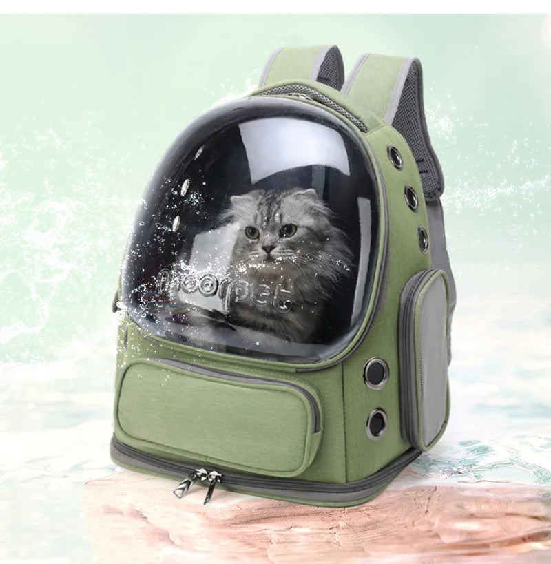 Breathable Transparent Cat Carrier Bag | Outdoor Travel Backpack for Pets