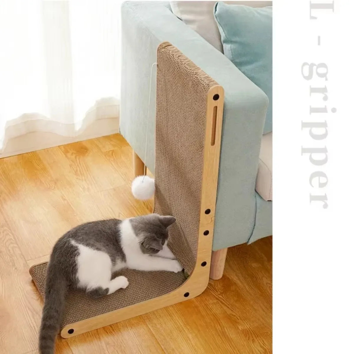 Cat Scratching Board | L-Type Vertical Wear-Resistant Kitten Board | Scratch-Resistant Furniture Protector