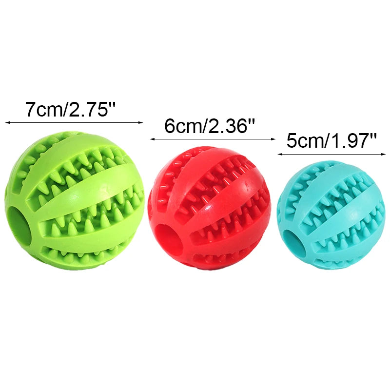 Interactive Dog Toys | Elasticity Pet Chew Toy | Puppy Extra-Tough Rubber Ball