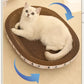 Corrugated Cat Scratcher | Cat Scrapers Round Oval Grinding Claw Toys | Wear-Resistant Cat Bed