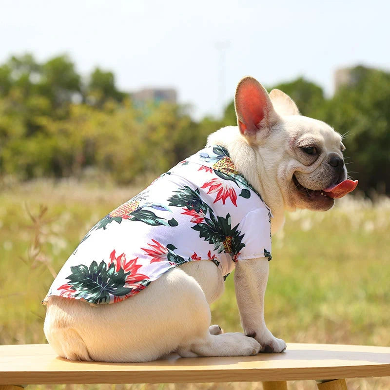 Hawaiian Style Dog Shirt | Summer Pet Clothes | Puppy Clothing Outfits