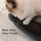 Anti-Splash Cat Litter Box | Semi-Closed Cat Bedpan with Scoop | Sandbox Cat Tray