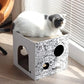 Cat House Scratcher Board | Cardboard Double Layer Corrugated Kitten Condo with Scratch Pads