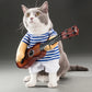 Halloween Pet Clothes | Cat Guitar Rock Costume | Kitten Novelty Clothing